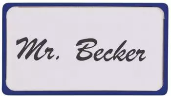 MAUL Namensschild mit Magnet, blau, 80x45mm, 10 St&uuml;ck (6518337)