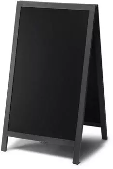 Showdown Displays Kundenstopper Natura Kreidetafel 68x120cm Holz Schwarz (ZPCHBBL68x120)