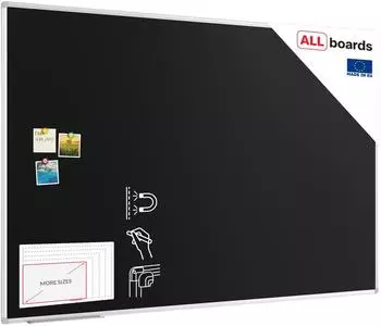 ALLboards Magnetische Kreidetafel Alurahmen 180x120cm (BKB1812EX)
