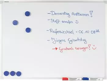 Soennecken Whiteboard 4854 180x90cm emailliert, magnethaftend, Aluminiumrahmen (4854)