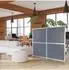 HJH Office FLEXMIUT Modul Akustik-Trennwand 167x192cm, grau (892004)