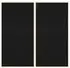 vidaXL Pinnwand schwarz 100x100x1,4cm Massivholz Kiefer