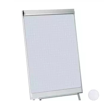 Relaxdays Flipchart-Papierblock kariert, 50 Blatt, 60g/m², 57,5x81cm, 2er-Set (10053392_0)