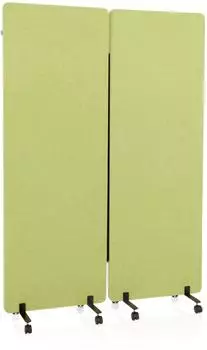 HJH Office FLEXMIUT Akustik-Trennwand 170x120cm, hellgrün, 2er-Set (891002)