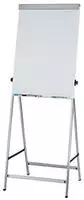 MAUL HEBEL Funktionelles Flip-Chart, silber, mit gro&szlig;er Ablage, magnethaftend,