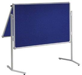 MAUL Moderationstafel professionell, klappbar 150 x 120 Textil blau