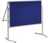 MAUL Moderationstafel professionell, klappbar 150 x 120 Textil blau/Whiteboard