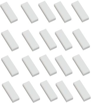 MAUL Facetterandmagnet 53 x 18 mm weiß (20 Stück) (6179102)