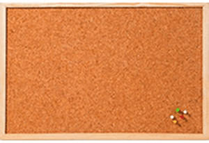 Franken Korktafel Memoboard 60x100cm braun