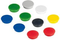 Haftmagnete D32 mm Set &aacute; 10 St&uuml;ck bunt sortiert