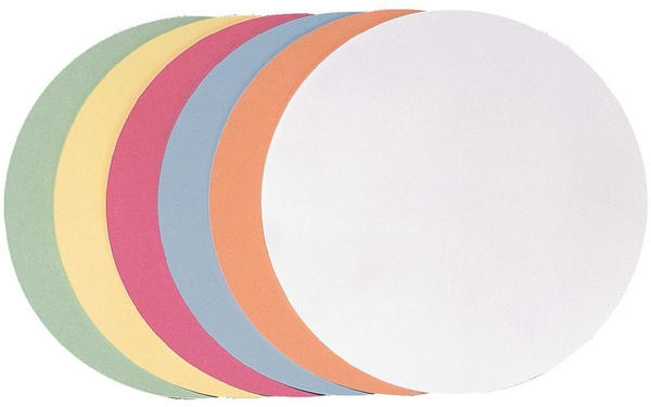 Franken Moderationskarten Kreise groß 195mm sortiert (500 St.)
