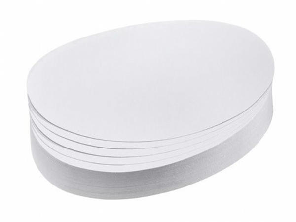 Franken Moderationskarten Oval 190x110mm (500 St.) weiß
