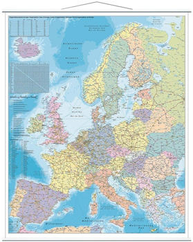 Franken Europakarte laminiert (137 x 97 cm)