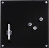 Glas-Magnettafel 40,0 x 40,0 cm schwarz