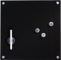 Zeller Glas-Magnettafel 40,0 x 40,0 cm schwarz