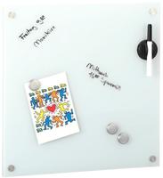 Zeller Glas-Magnettafel 40,0 x 40,0 cm wei&szlig;