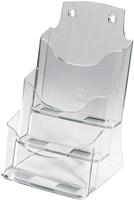 Sigel LH132 LH132 Tisch-Prospekthalter Transparent DIN A5 Anzahl der F&auml;cher 3 1 St.