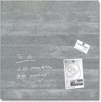 sigel artverum&reg; Glas-Magnetboard (48 x 48 cm) GL168 Schichtbeton