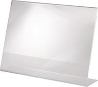 Sigel TA211 Tischaufsteller L-Form Verwendung f&uuml;r Papierformat: DIN A4 quer Glasklar