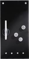 Zeller Present Magnettafel "Glas" mit Schl&uuml;sselhaken