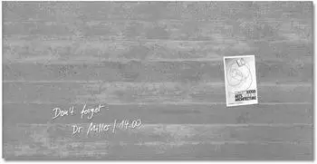 sigel artverum Glas-Magnetboard 91x46cm Sichtbeton
