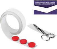 magnetoplan Magnetband wei&szlig;, selbstklebend, 35 mm x 5 m wei&szlig; beschichtetes,