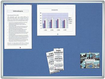 Franken Textiltafel PRO (150x100cm) blau/Filz