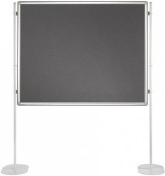 Franken Textiltafel PRO beidseitig (150x120cm) grau/Filz