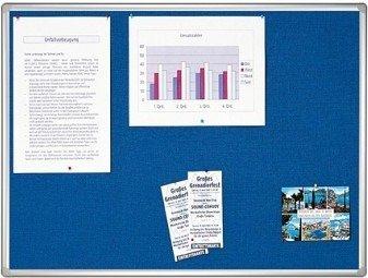 Franken Textiltafel PRO beidseitig (150x120cm) blau/Filz