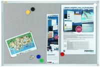 Textiltafel Pin'n'Mag X-tra!Line 90x60cm grau