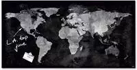 Sigel GL270, SIGEL Glas-Magnettafel artverum 91,0 x 46,0 cm World-Map