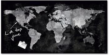 sigel Glas-Magnettafel artverum World Map
