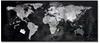 Sigel Glas-Magnettafel Artverum GL246, Design World Map, 55 x 130 cm