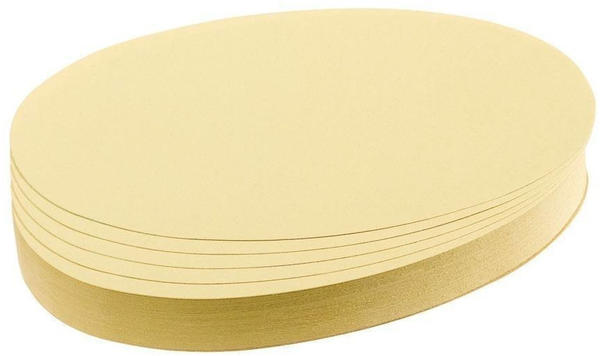 Franken Moderationskarten Oval 190x110mm (500 St.) gelb