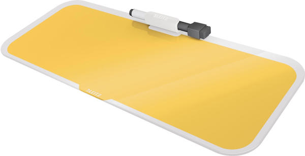 Leitz Cosy Desktop-Memoboard mit Glasoberfläche warmes gelb (52690019)