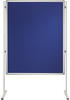 Stellwandtafel Whiteboard/Filz 120x180cm blau