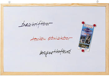 Franken Whiteboard CC-MM8012E magnethaftend Holzrahmen 120x80cm