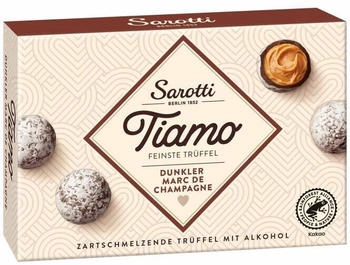 Sarotti Tiamo Feinste Trüffel Dunkler Marc de Champagne 125g