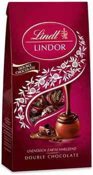 Lindt Lindor Kugeln Vollmilch Double Chocolate 137g