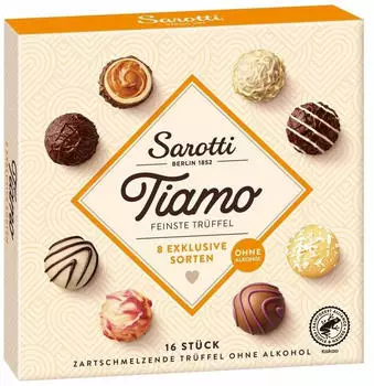 Sarotti Tiamo Feinste Trüffel ohne Alkohol 200g