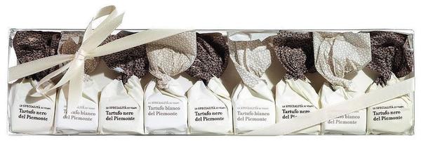 Le Specialità di Viani Schokoladentrüffeln schwarz und weiß in Geschenkpackung (125 g)
