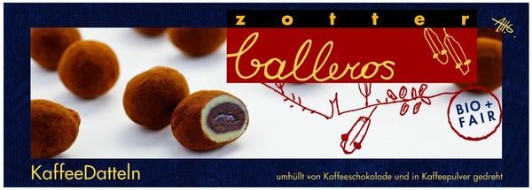 Zotter Balleros Kaffee-Datteln (100 g)