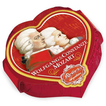 Reber Wolfgang und Constanze Mozart Herz (31g)