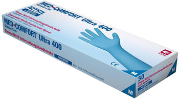 Ampri Med Comfort blue Ultra 400 Nitril Untersuchungshandschuh M 50 Stk.