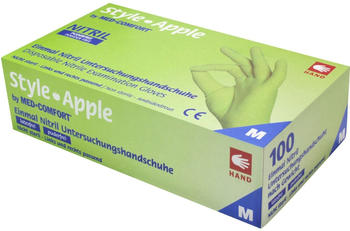 Ampri Med Comfort Style 01187 Nitril Handschuhe Apple grün M 100 Stk.