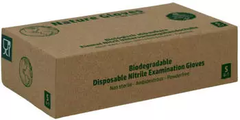 Ampri Nature Glove Nitrilhandschuhe gr&uuml;n S Gr. 7 puderfrei 100 Stk.