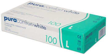 Ampri Pura Comfort White Nitrilhandschuhe L Gr. 9 puderfrei untsteril 100 Stk.