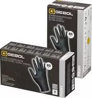 Gebol Einweghandschuhe BLACK NITRIL ULTRA STRONG ungepudert Nitril latexfrei 80