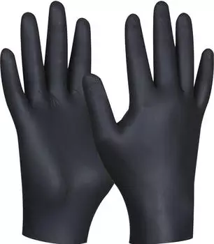 GEBOL Black Nitril Einmalhandschuhe 709632 puderfrei XL schwarz 80 Stk.