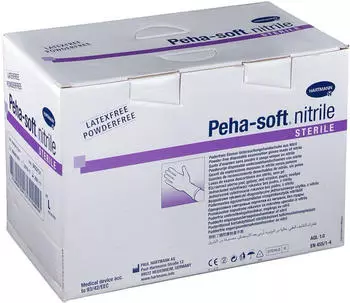 Hartmann Peha-Soft nitrile Untersuchungshandschuhe puderfrei steril L 50 x 2 Stk.